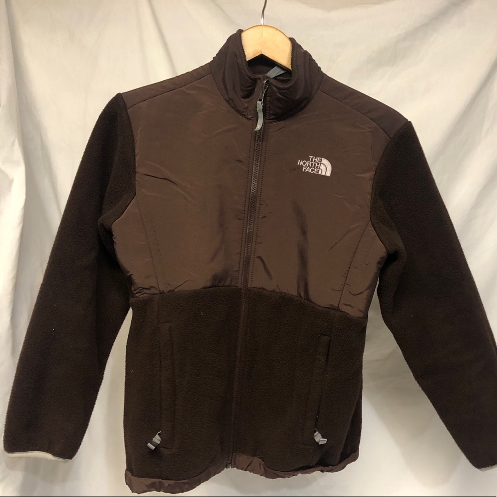 Girl’s The North Face Denali brown jacket size Large
